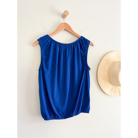 Madewell | NWT Bubble Tee in Brilliant Sapphire Blue | Sz M - Picture 7 of 7